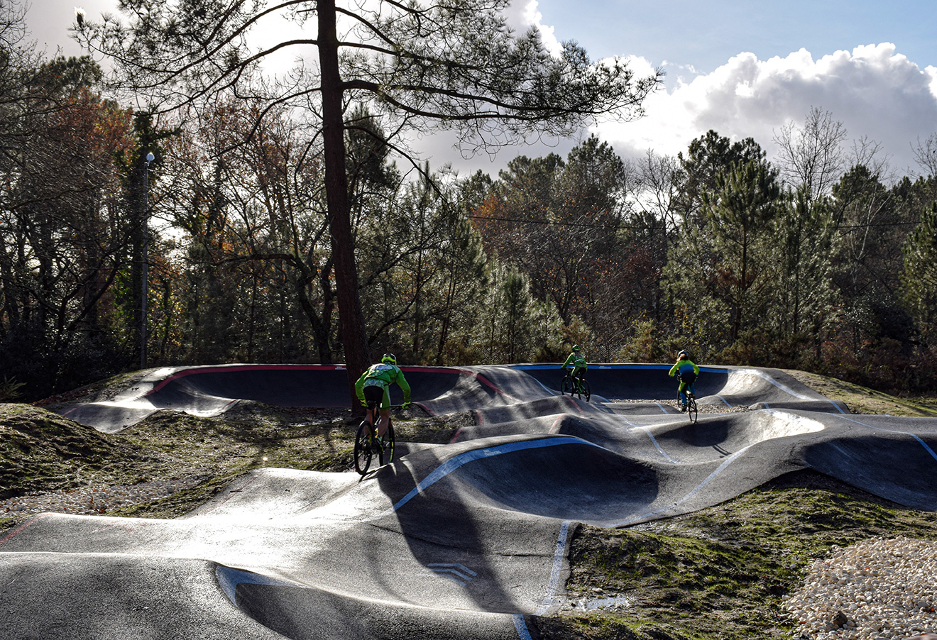 Pump track et skate park de la Forêt du Bourgailh